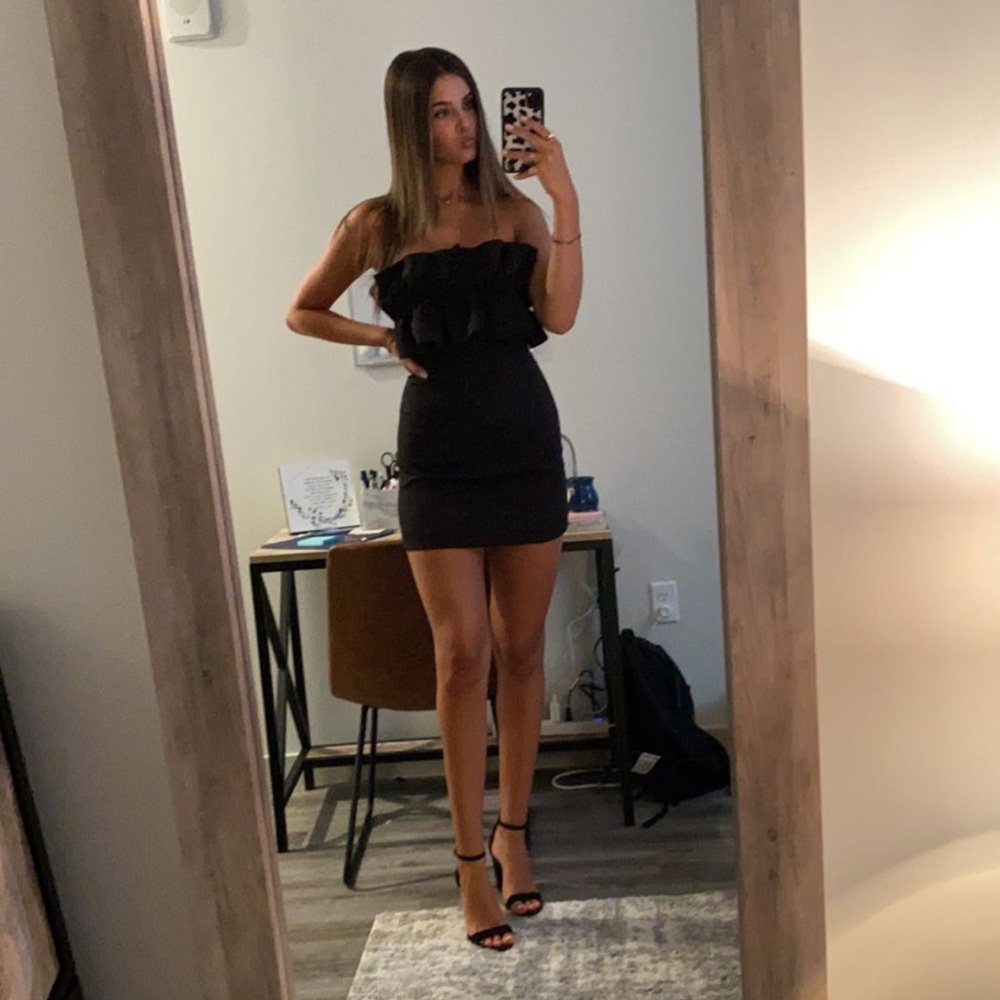 Pants Store Black Mini Dress
